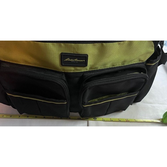 EDDIE BAUER Shoulder Diaper Bag, 1st Adventure Insulated, Changing Pad, Pockets - Picture 10 of 11